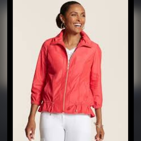 NEW Zenergy Chicos Jacket Lightweight Wind breaker Gelato Pink Barbiecore Spring - Picture 10 of 14